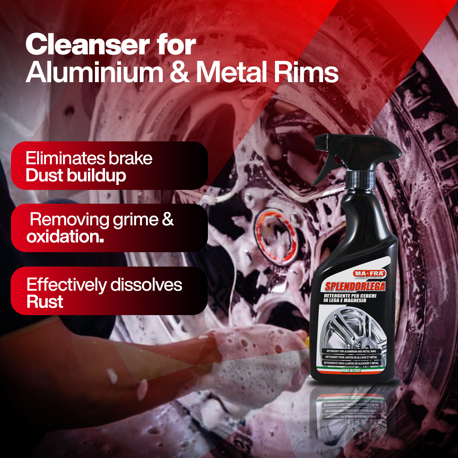 Mafra Splendorlega (500 ml) and Tyre & Alloy Cleaner for Professional Exterior Care - Image 7